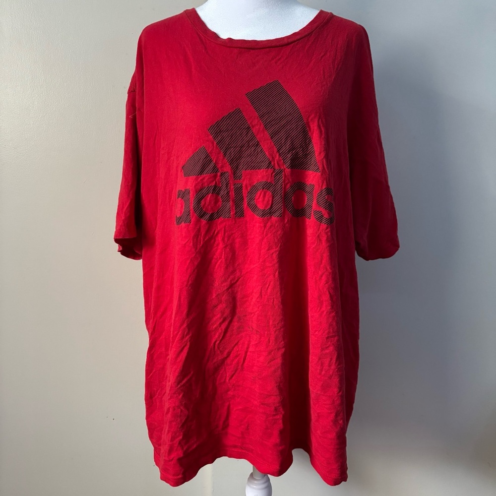 Adidas Go-To Tee in Vibrant Red